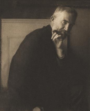 EDWARD STEICHEN (1879-1973) The Photographers Best Model, George Bernard Shaw * E. Gordon Craig * Clarence White. 1907; printed 1913 (